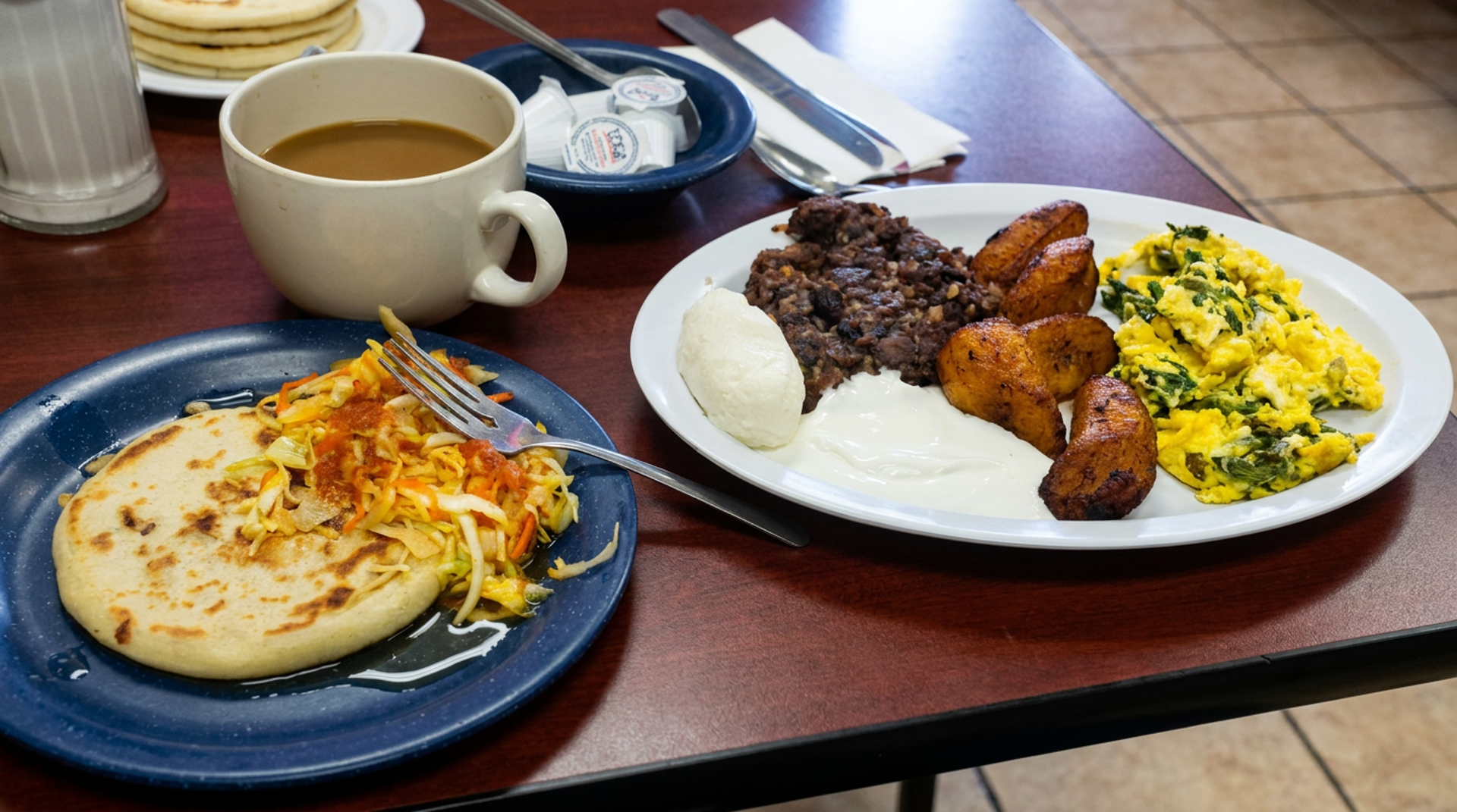 Pupusas for breakfast