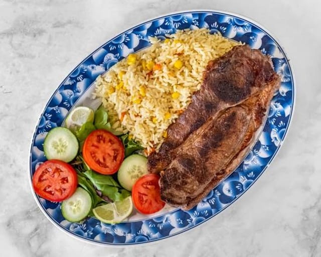 Carne Asada & Arroz Y Ensalada